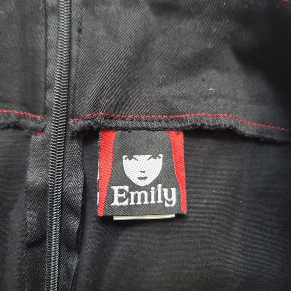 Vintage Emily the Strange Pleated Skirt, Zippers, Black - Picture 3 of 9